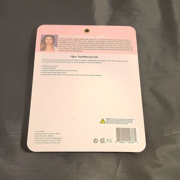 BRAND NEW MANNAKADAR  PINK TOO TOOTHBRUSH BRUSH SETS - Picture 7 of 9